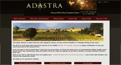 Desktop Screenshot of adastrawines.com